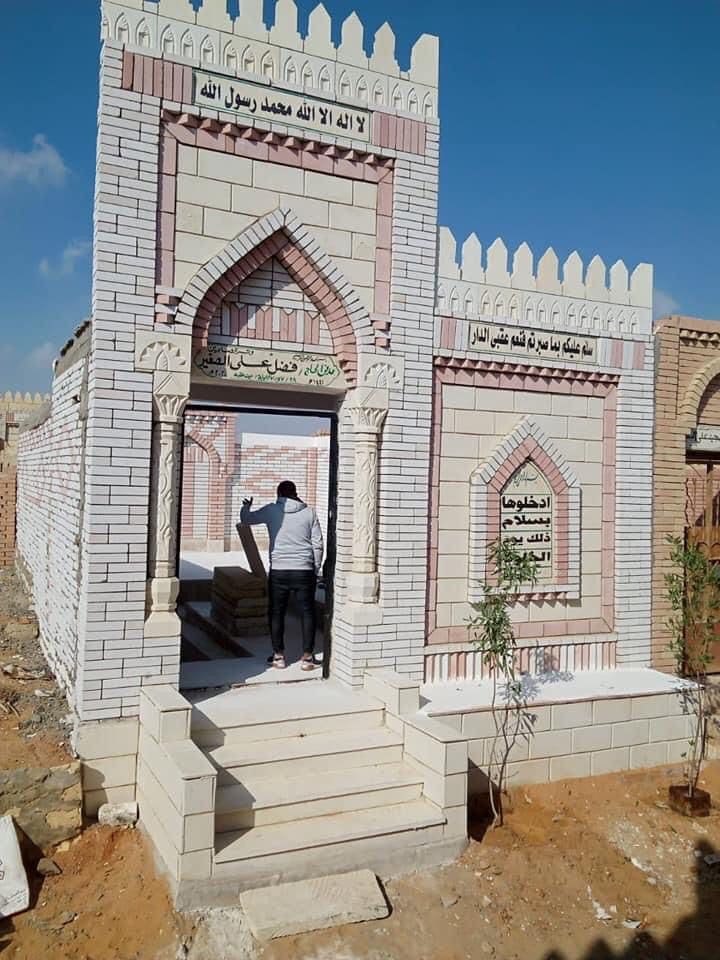 الأعمال الحفاظية في مقابر السادس من أكتوبر