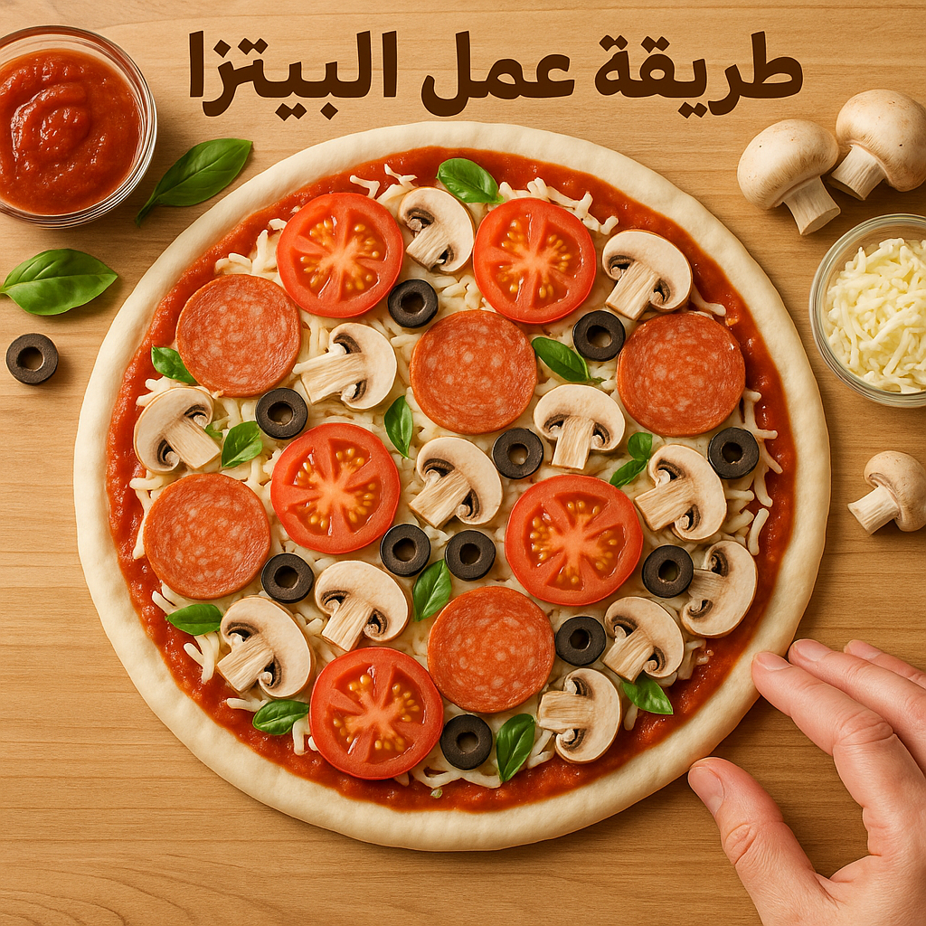 طريقة عمل البيتزا الكلاسيكية